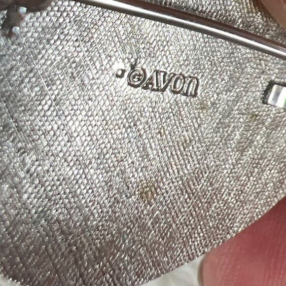 Vintage Avon Pin and Earring Set Earrings can be worn three ways Silver Metal - Picture 3 of 11